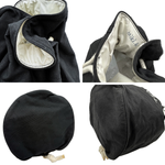 Load image into Gallery viewer, 【中古】シャネル CHANEL ノベルティバッグ プールバッグ 巾着 ロゴ シンプル ブラック ホワイト i0727tq00440
