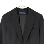画像をギャラリービューアに読み込む, 【中古】Ralph Lauren ラルフローレン テーラードジャケット ブラック フォーマル 通勤 ビジネス スーツ上 i0430n00410
