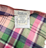 画像をギャラリービューアに読み込む, 【中古】エピス EPICE ストール チェック柄 マルチカラー 大判 フリンジ i1215i0264
