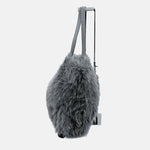Load image into Gallery viewer, 【中古】ルートート ROOTOTE モフモフ トートバッグ 2WAY ショルダーバッグ グレー ファー モンスター j0312wq04310
