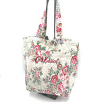 将图片加载到图库查看器，【中古】キャスキッドソン Cath Kidston トートバッグ 花柄 キャンバス サブバッグ ベージュ系 h0716wq0155
