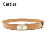 Load image into Gallery viewer, 【中古】Cartier カルティエ マストライン レザーベルト キャメル ゴールドバックル メンズ レディース j0417aq02240

