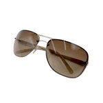 Load image into Gallery viewer, 【中古】プラダ PRADA サングラス ティアドロップ ブラウン グラデーションレンズ ケース付き j0115lq01049
