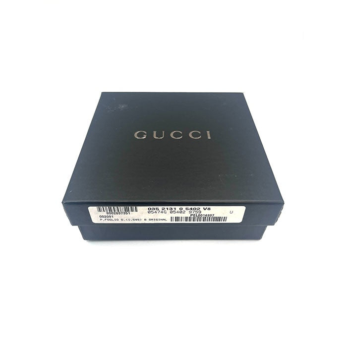 【中古】グッチ GUCCI ベルト GGバックル 箱付き 細め ブラウン シルバー h1103oq01460