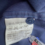 将图片加载到图库查看器，【中古】バーバリーブラックレーベル BURBERRY シャツ 長袖 コットン 無地 光沢 ダークブルー 青系 i0627aq01430
