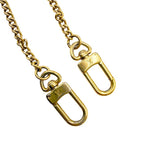 画像をギャラリービューアに読み込む, 【中古】Louis Vuitton ルイヴィトン チェーンストラップ ブラウン ゴールド金具 バッグ用 j0626oq001108

