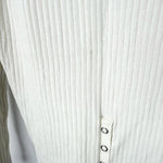 将图片加载到图库查看器，【中古】ウヴラージュクラス OUVRAGE CLASSE リブカットソー 後ろスナップ カジュアル オフホワイト 白系 i0417m0250
