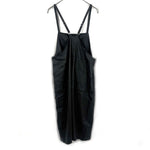 Load image into Gallery viewer, 【中古】栗原はるみ KURIHARA HARUMI サロペットスカート ロング 裾スリット リネン混 ブラック 黒 h1223rq0166
