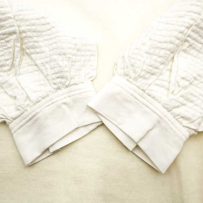 【中古】ドゥロワー Drawer ブラウス 袖切り替え プルオーバー ストレッチ オフホワイト 白 i0501k00137