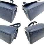 将图片加载到图库查看器，【中古】MACKINTOSH マッキントッシュ ショルダーバッグ ネイビー レザー レディース バッグ i0215pq01016

