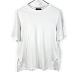 将图片加载到图库查看器，ドゥロワー Drawer コットンTシャツ レディース 白 半袖 シンプル 上質 ベーシック ロゴ刺繍入り カジュアル 大人きれいめ
