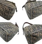 画像をギャラリービューアに読み込む, 【中古】フェンディ FENDI ズッカ柄 マンマバゲット ショルダーバッグ ブラウン j0417aq026330
