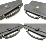 画像をギャラリービューアに読み込む, 【中古】BURBERRY バーバリー レザー ビジネスバッグ ブラック ブリーフケース メンズ i1024oq00558
