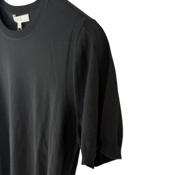 【中古】エポカ EPOCA クルーネック半袖ニット アンサンブルセット品 薄手 ブラック 黒 i0818n0058