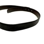 将图片加载到图库查看器，【中古】フェンディ FENDI ベルト ロゴくり抜きバックル つや消しレザー ブラック シルバー 黒 i0606aq02625
