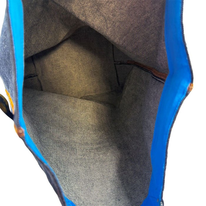 【中古】Drawer ドゥロワー ノベルティ デニム トートバッグ ネイビー 軽量 i0908h0033