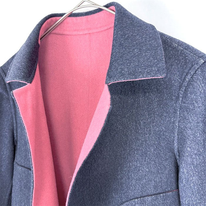 【中古】Drawer ドゥロワー ダブルフェイス ウールジャケット リバーシブル i1031h00860