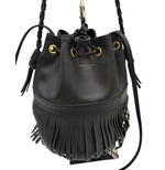 将图片加载到图库查看器，【中古】ジェイアンドエムデヴィッドソンJ&amp;M DAVIDSON  カーニバル ショルダーバッグ フリンジ 巾着 レザー i1029pq01285
