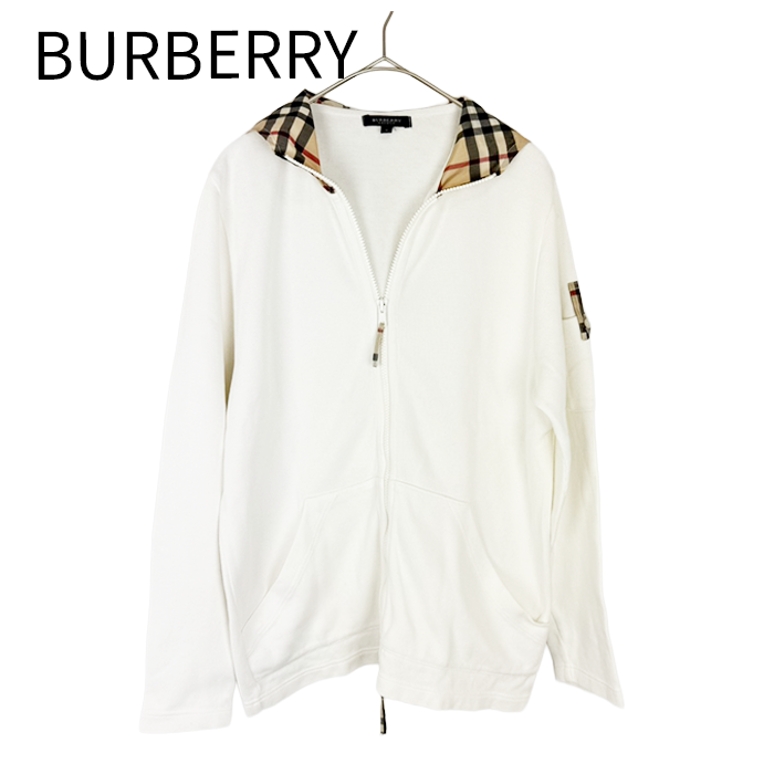 中古】バーバリー BURBERRY ジップアップ パーカー フーディー ノバ