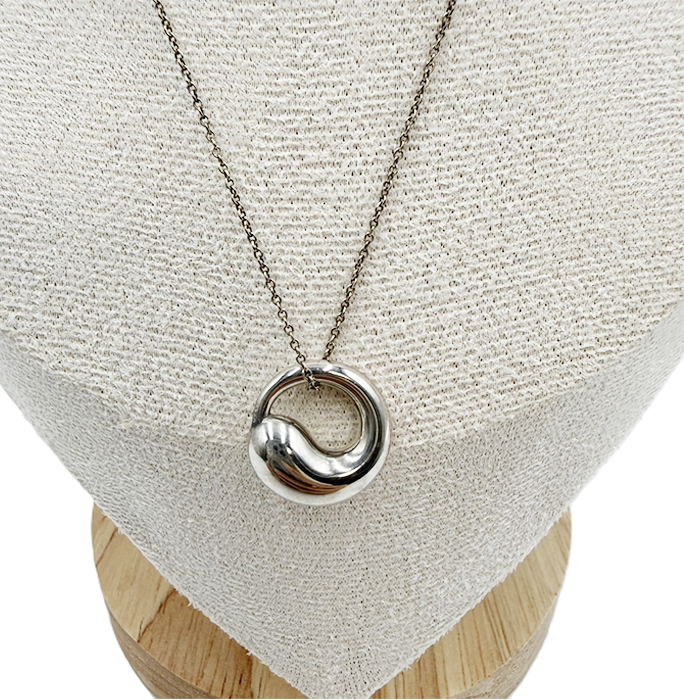 中古】TIFFANY&Co. ティファニー エターナルサークル ネックレス 