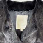 画像をギャラリービューアに読み込む, 【中古】Drawer ドゥロワー ファーコート ブラック 38 レディース ウイゼル i1215h006114
