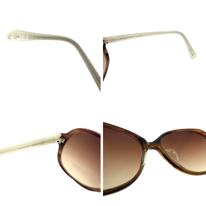 【中古】オリバーピープルズ OLIVER PEOPLES サングラス BEKEE バイカラー ツートン ブラウン パールホワイト i0630h00116