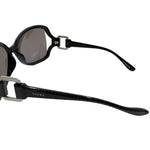 Load image into Gallery viewer, 【中古】ロエベ LOEWE サングラス 黒縁 大きめレンズ サイドステッチ風 ブラック 黒 i0429wq02120
