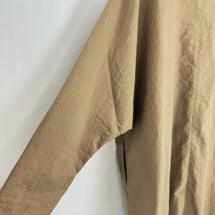 【中古】ティッカ TICCA チェスターコート スプリングコート 薄手 ゆったり ダークベージュ i0204i00810