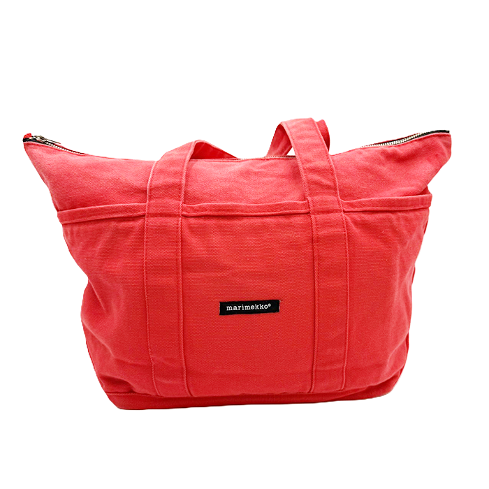 【中古】marimekko マリメッコ キャンバストートバッグ 大容量 コットン i0619wq02510