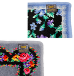 Load image into Gallery viewer, 【中古】フェイラー FEILER ハンカチ 2枚セット 花柄 ブラック グレー シュニール織 綿100％ i0728tq0041
