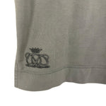 将图片加载到图库查看器，【中古】ドゥロワー Drawer  ノースリーブ カットソー レディース トップス グレー カーキ スリット クルーネック シンプル カジュアル
