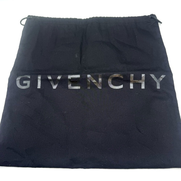 【中古】ジバンシィ GIVENCHY バケットハット 帽子 ロゴ刺しゅう 光沢 おしゃれ ブラック 黒 h1223lq00193