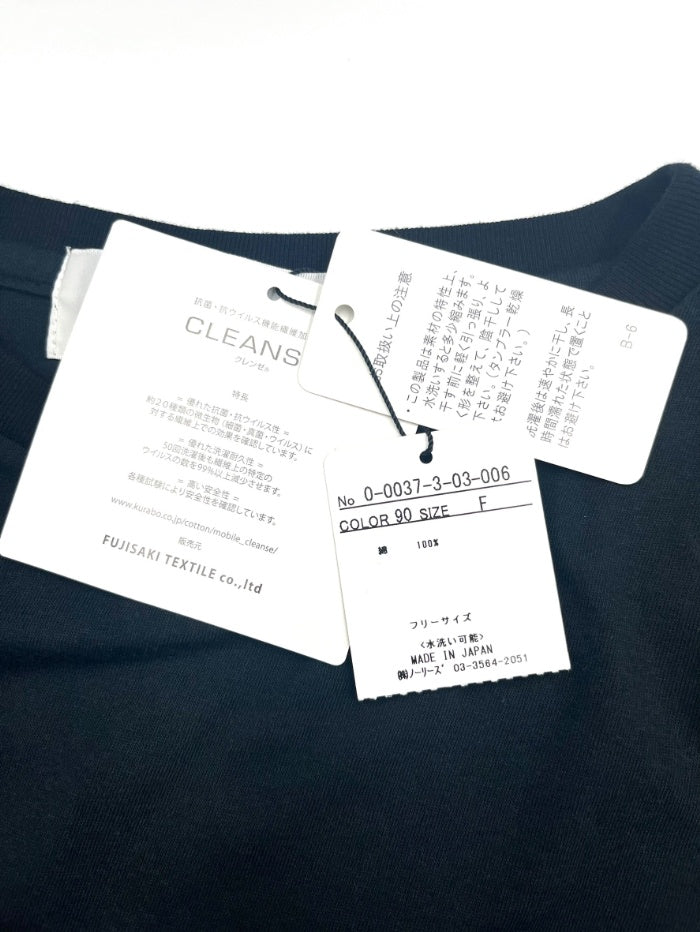 【中古】リエミラー Rie Miller Tシャツ オーバーサイズ サイドスリット ネイビー 紺 g1120m016