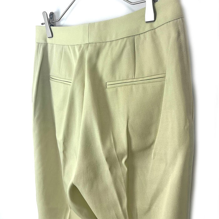 【中古】ジルサンダー JIL SANDER テーパードパンツ ウール ライトグリーン 黄緑 淡い h1007k00831