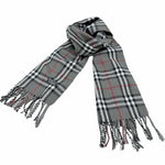 画像をギャラリービューアに読み込む, 【中古】BURBERRY バーバリー マフラー ノバチェック グレー 100％ラムウール i1124tq01320
