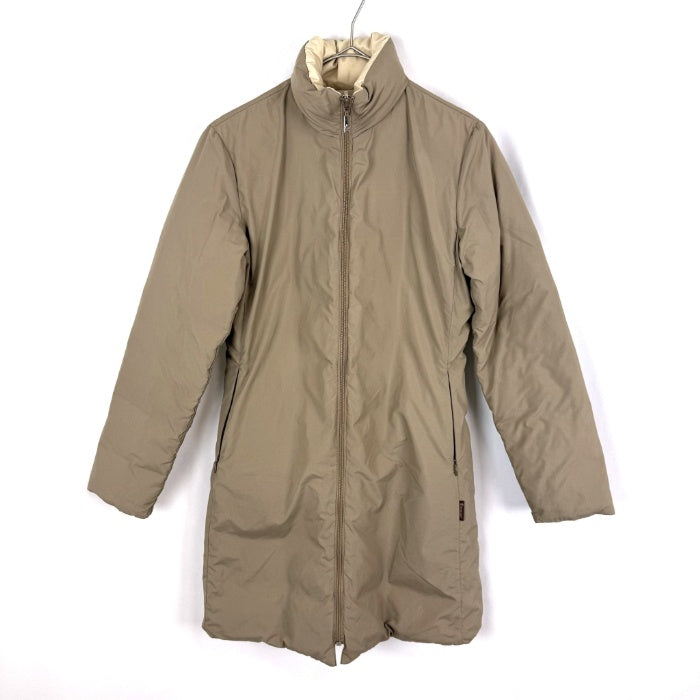 【中古】モンクレール MONCLER リバーシブルダウンコート スタンドカラー アイボリー ベージュ系 h1125aq004