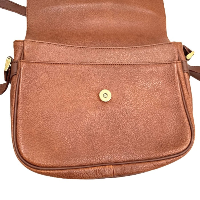 【中古】バーバリー BURBERRY ショルダーバッグ 大 ポシェット レトロ 可愛い ブラウン 茶 i0718aq00938