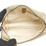 画像をギャラリービューアに読み込む, 【中古】genten ゲンテン キャンバス×レザー ポーチ 小物入れ 化粧ポーチ ベージュ 日本製 i0727tq0016
