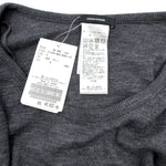 将图片加载到图库查看器，【中古】ジャーナルスタンダード JOURNAL STANDARD 細リブカットソー 七分袖 薄手 透け感 チャコールグレー i0417m0262
