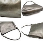 画像をギャラリービューアに読み込む, 【中古】ヒロフ HIROFU ショルダーバッグ ワンショルダー レザー メタリック シルバー系 i0429wq02520
