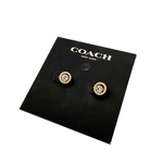 Load image into Gallery viewer, 【中古】COACH コーチ ピアス ゴールド ラインストーン スタッドピアス レディース j0405oq02823
