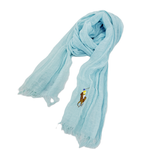 将图片加载到图库查看器，【中古】POLO RALPH LAUREN ポロ ラルフローレン ストール 薄手 ガーゼ コットン i0727tq02810
