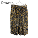 将图片加载到图库查看器，【中古】ドゥロワー Drawer シルク レオパード柄 フレアスカート 36 j0420w00915
