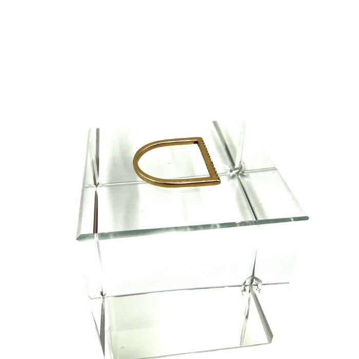 【中古】ロアドゥシャンブル Roi du chanvre ピンキーリング 指輪 変形デザイン ストーン おしゃれ ゴールド i0501k0142