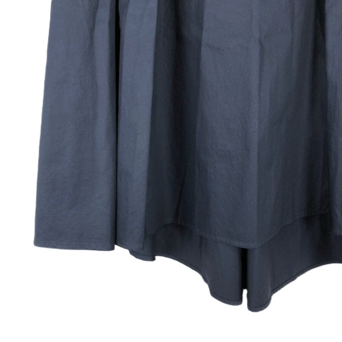 【中古】セオリーリュクス Theory luxe フレアスカート コットン 薄手 ミディ丈 ネイビー 紺 i0807n0075