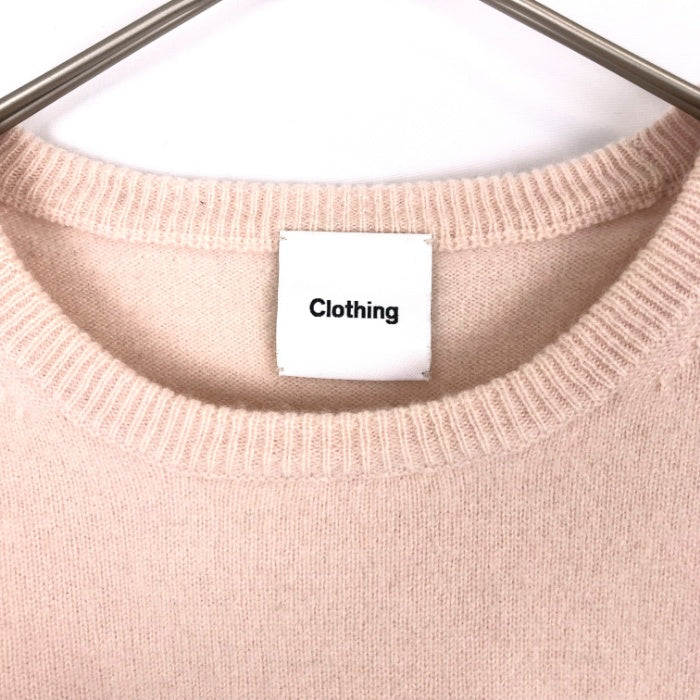 【中古】クロージング Clothing ISETAN MITSUKOSHI カシミヤニット クルーネック 柔らか くすみピンク h0613y0093