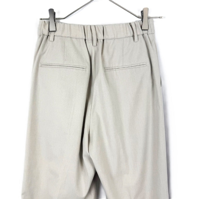 【中古】フレームワーク FRAMeWORK ストレートワイドパンツ きれいめ ウエストゴム ライトベージュ i0526y0148