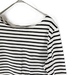 画像をギャラリービューアに読み込む, 【中古】FRAMEWORK フレームワーク ボーダーカットソー 長袖 日本製 綿100 i1014n0065
