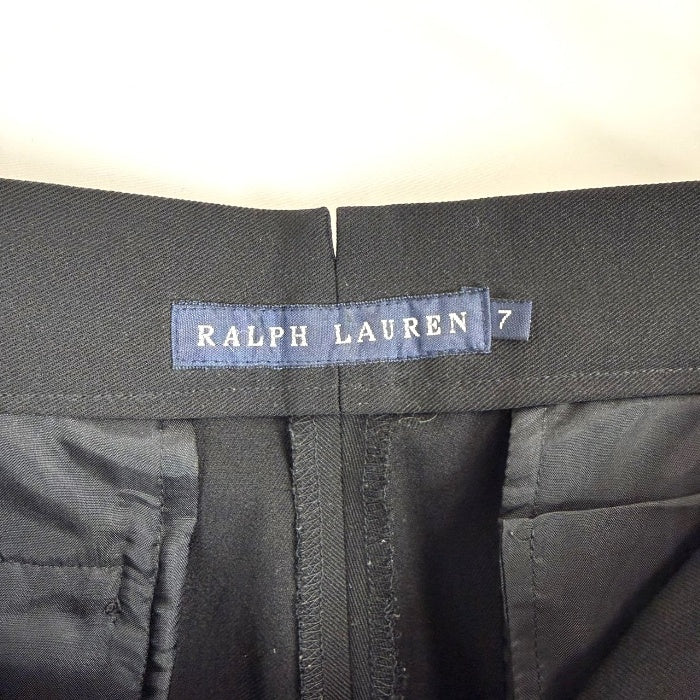 【中古】Ralph Lauren ラルフローレン スラックス パンツ 7号 ブラック レディース フォーマル 通勤 きれいめ ストレート i0430n0058