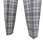 将图片加载到图库查看器，【中古】ドゥロワー Drawer タータンチェックパンツ コットン テーパード ネイビー ホワイト i0805k00116
